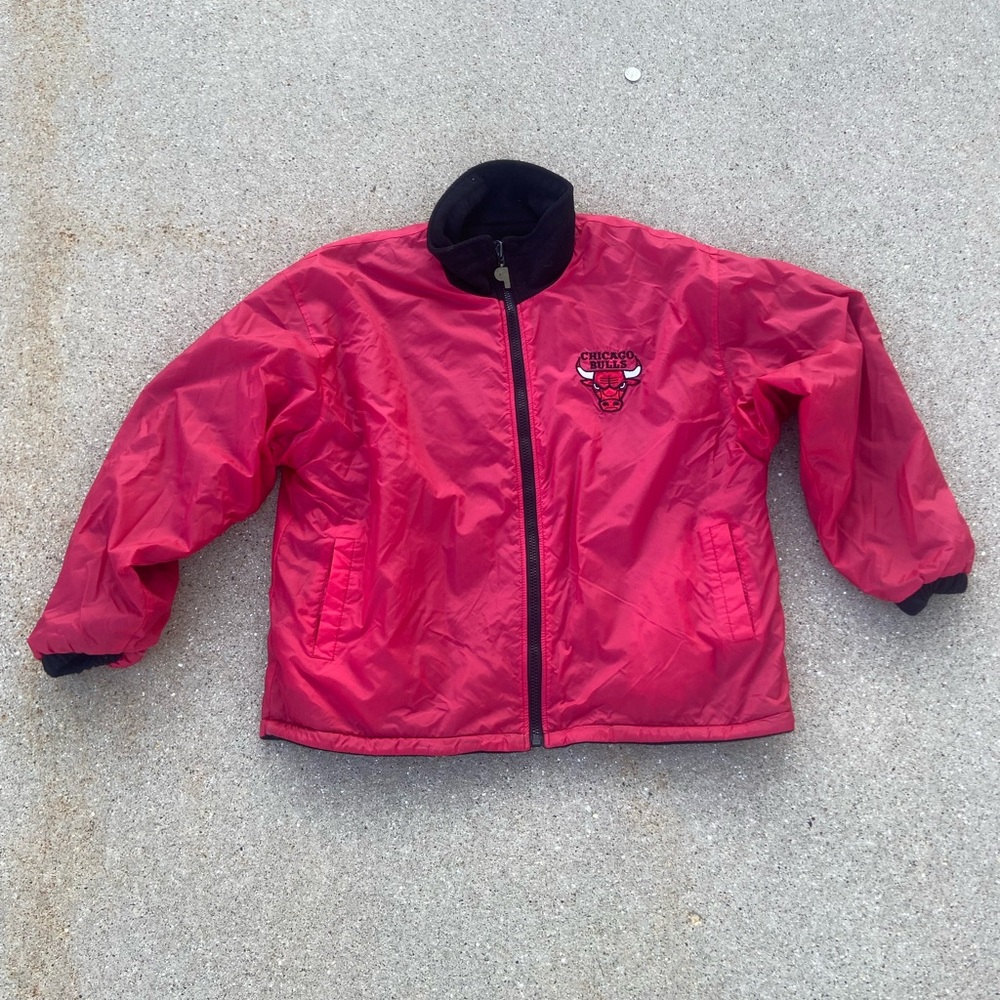 Vintage 90s Chicago Bulls Pro Player Brand Reversable Jacket